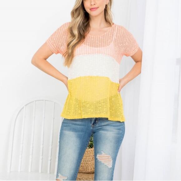 NWT Knitted Twist Detail Top Size Medium - Picture 6 of 7